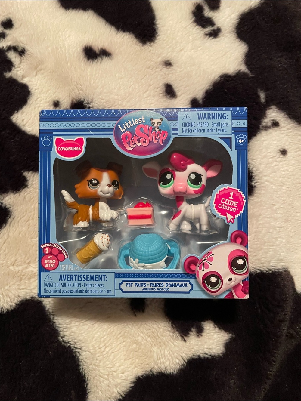 Littlest Pet Shop Pet Pairs Cowabunga NWT